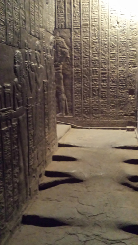 Inside Dendera temple